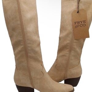 FRYE AND CO. Tan Over the Knee Boots
